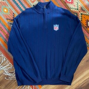 NFL Dark Blue Men's Zip-Up Sweater